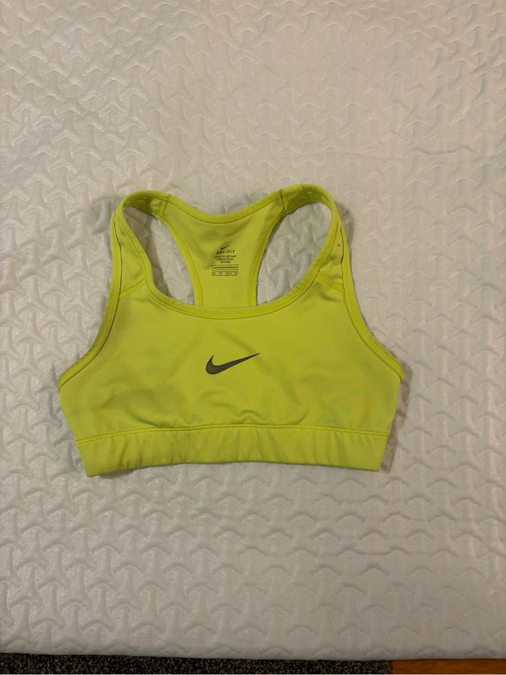 Nike Neon Lime Racerback Sports Bra